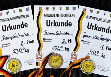 Gold, Silber & Bronze bei der Ostdeutschen Meisterschaft 2017